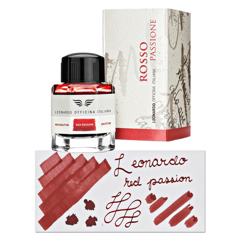 Leonardo Officina Bottled Ink in Red Passion - 40 mL