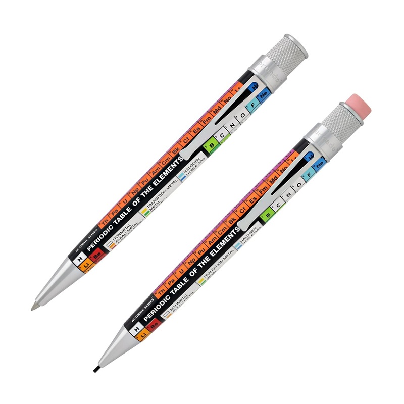 Retro 51 Tornado Rollerball Pen & 1.15mm Mechanical Pencil Set in Dmitri Periodic Table