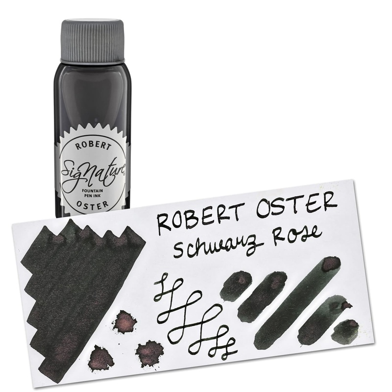 Robert Oster Shake N Shimmy Bottled Ink in Schwarz Rose - 50 mL