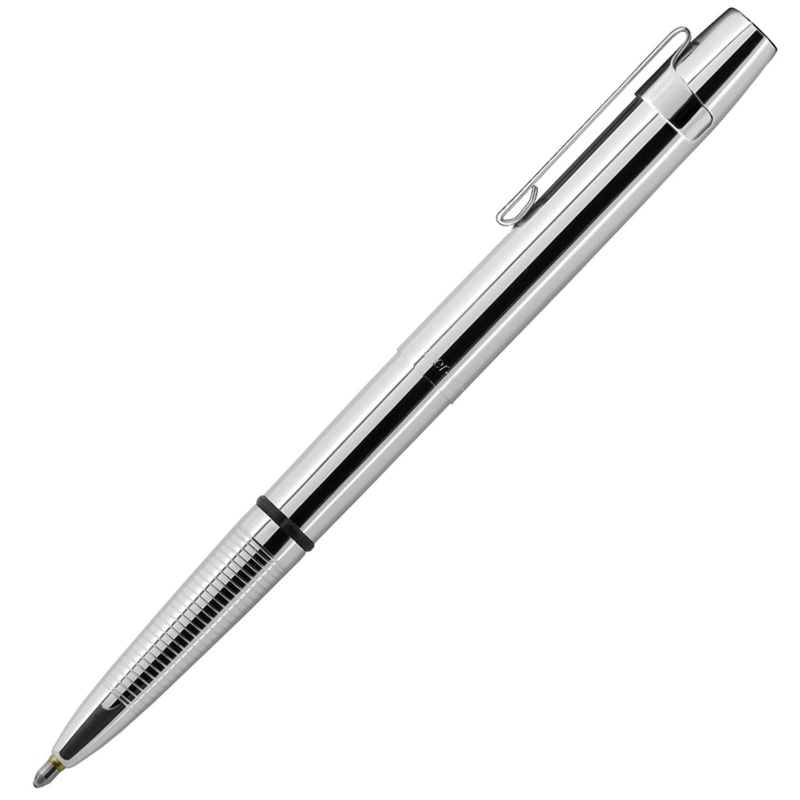 Fisher Space Pen Bullet X-Mark Ballpoint Pen Chrome Finish "Flat Top"
