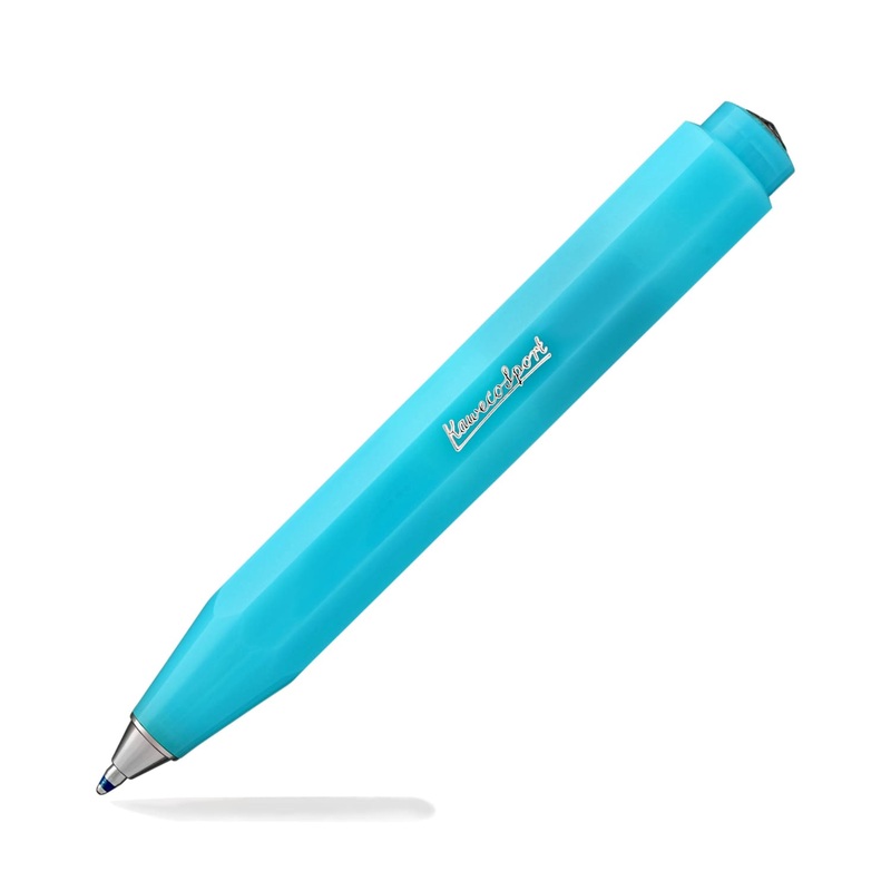 Kaweco Frosted Sport Ballpoint Pen in Blueberry Blue
