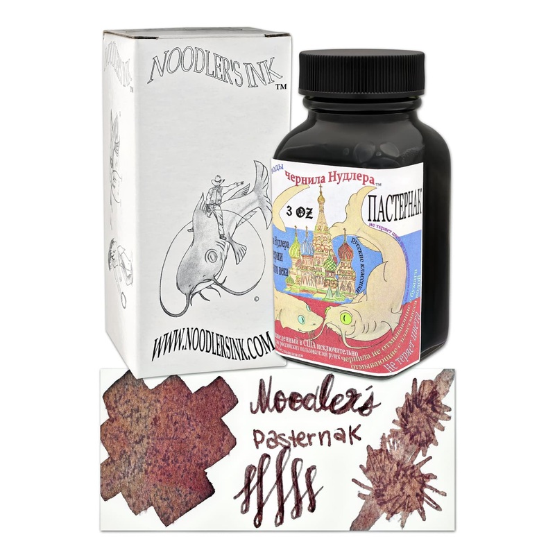 Noodler's Russian Series Bottled Fountain Pen Ink in Pasternak (Black) - 3oz Bottle