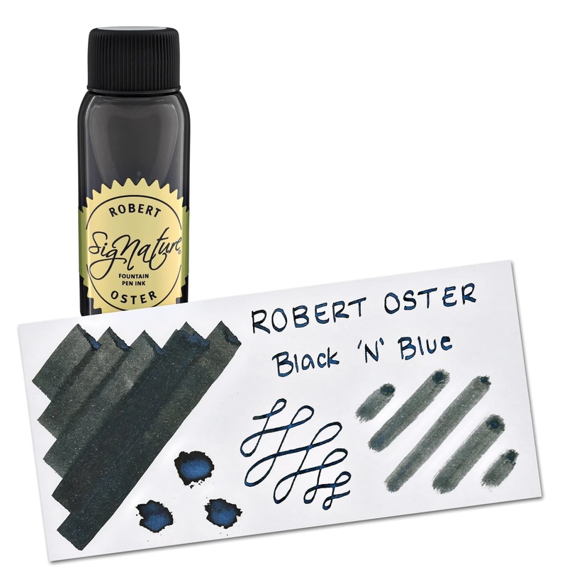 Robert Oster Shake N Shimmy Bottled Ink in Black'N"Blue - 50 mL