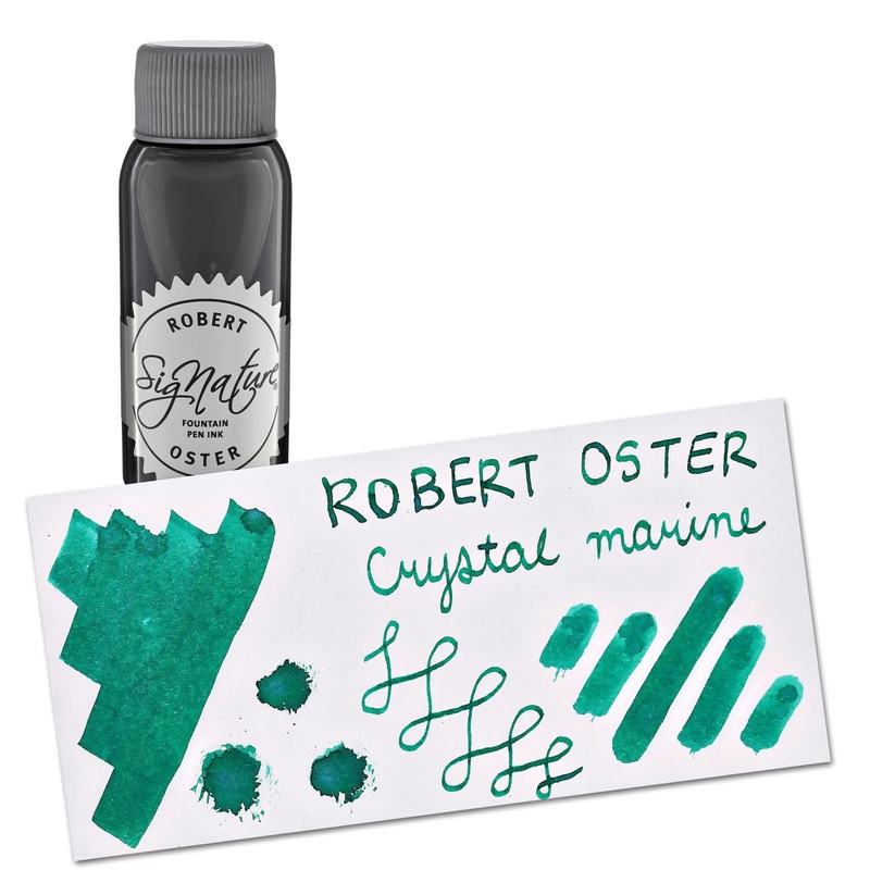 Robert Oster Shake N Shimmy Bottled Ink in Crystal Marine - 50mL