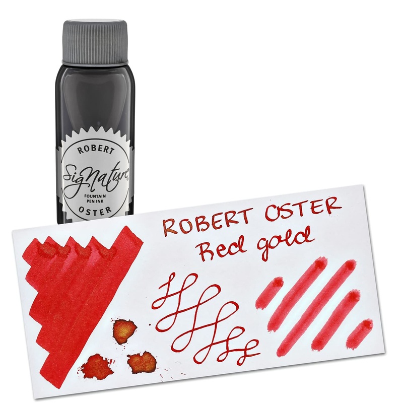 Robert Oster Shake N Shimmy Bottled Ink in Red Gold - 50 mL