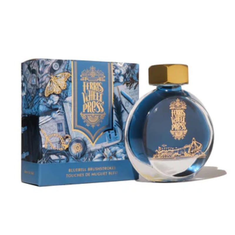 Ferris Wheel Press in Bluebell Brushstrokes Bottled Ink - 38 mL