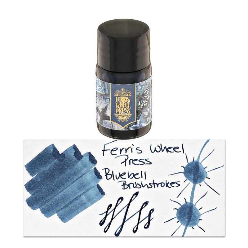 Ferris Wheel Press in Bluebell Brushstrokes Bottled Ink Pot - 10 mL