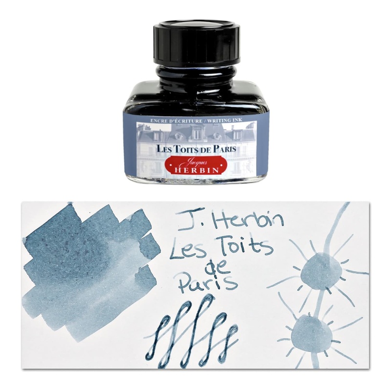 J. Herbin Ink Paris Collecton in Les Toits de Paris Grey  - 30ml