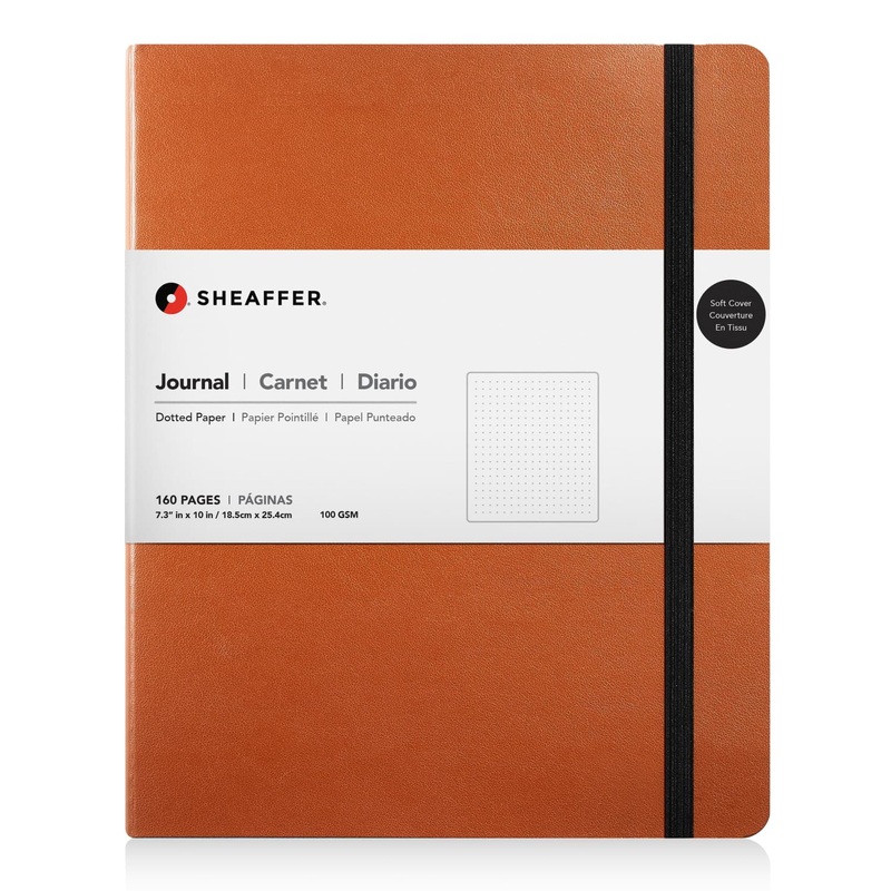 Sheaffer Dotted Journal in Caramel Brown - 7.28 x 10