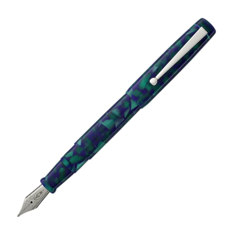 Edison x Goldspot Pens Newark Fountain Pen in DC Battery Blue