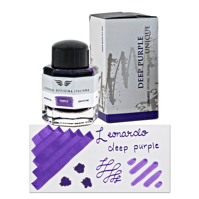 Leonardo Officina Bottled Ink in Purple - 40 mL