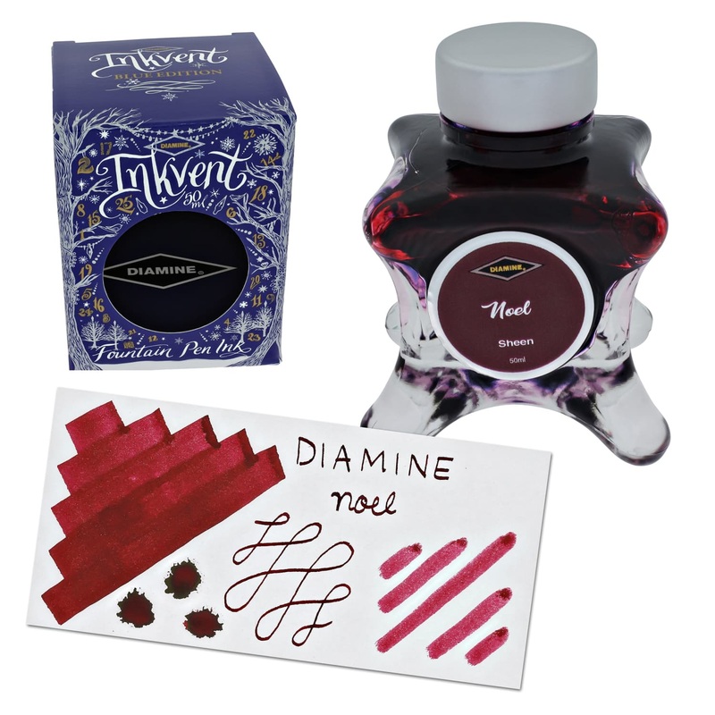 Diamine Inkvent Blue Edition Sheen Bottled Ink in Noel - 50 mL