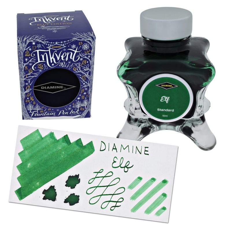 Diamine Inkvent Blue Edition Standard Bottled Ink in Elf - 50 mL