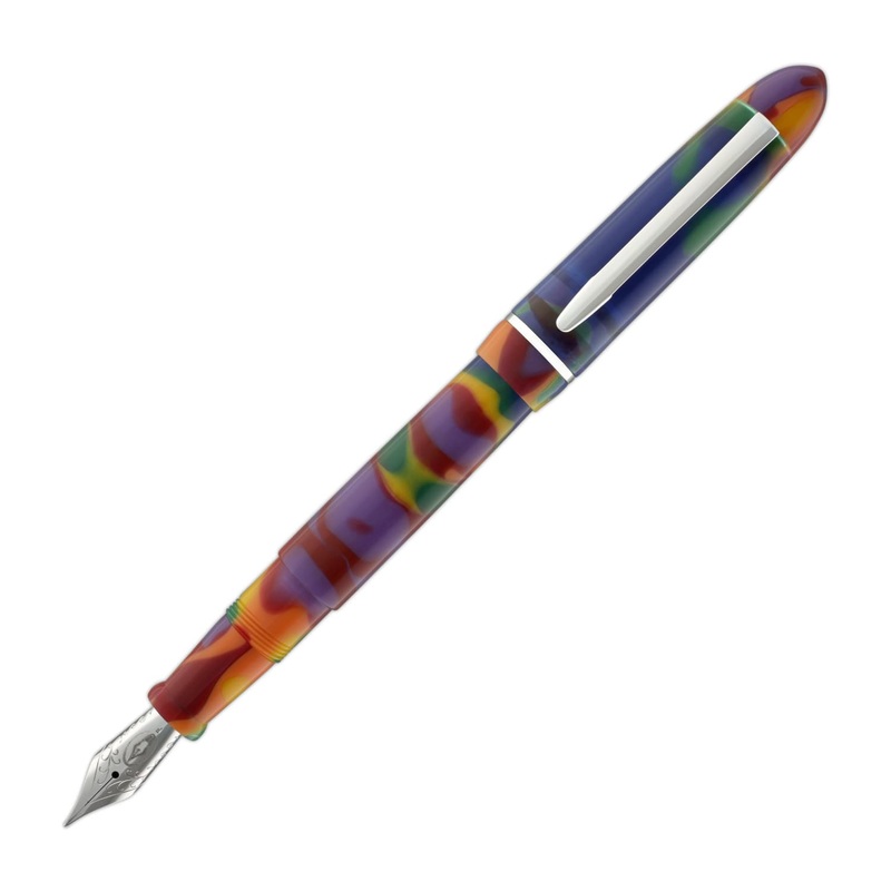 Edison Menlo Fountain Pen in Fingerpaints Stainless Steel Nib