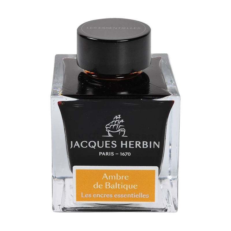 J. Herbin Ambre de Baltique Essential Bottled Fountain Pen Ink - 50mL