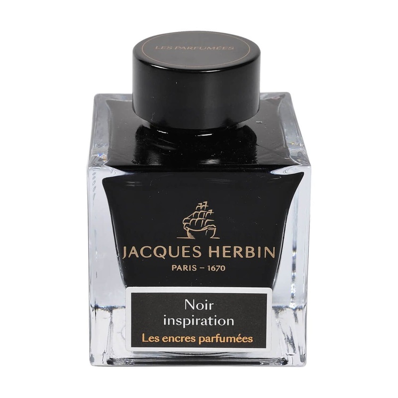 J. Herbin Noir Inspiration (Black) Scented Bottled Fountain Pen Ink - 50mL