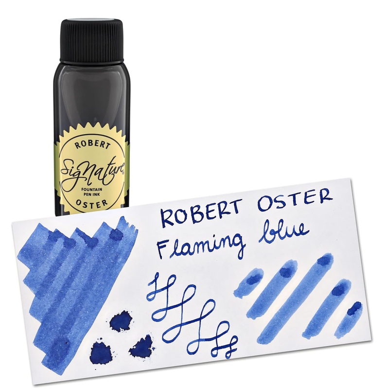 Robert Oster Signature Bottled Ink in Flaming Blue - 50 mL