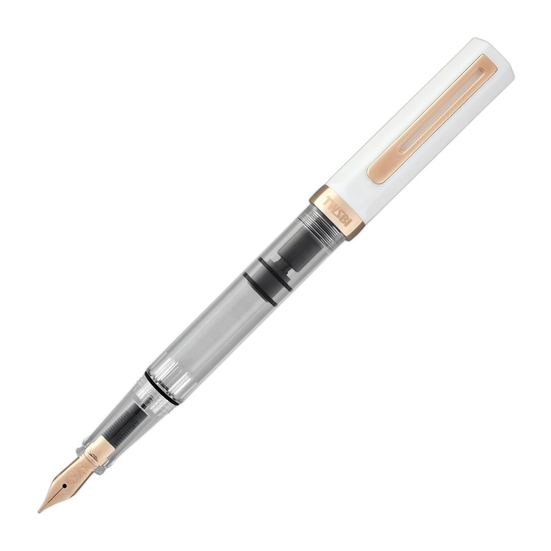 TWSBI Eco Fountain Pen in White Rose Gold