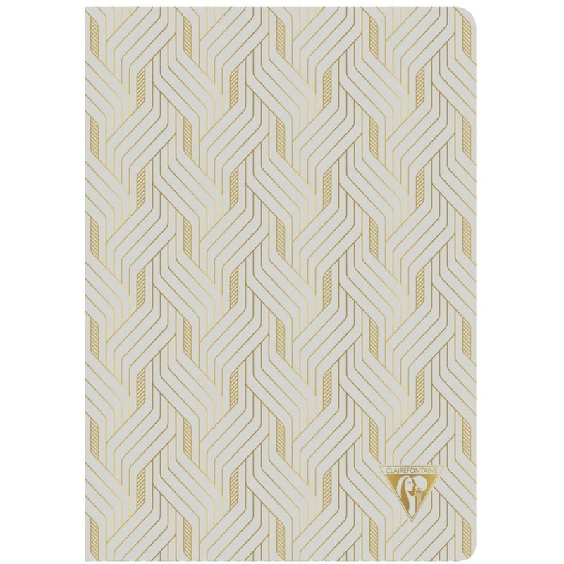 Clairefontaine Neo Deco Notebook in Pearl Grey, Lined - 6 x 8.25 (A5)