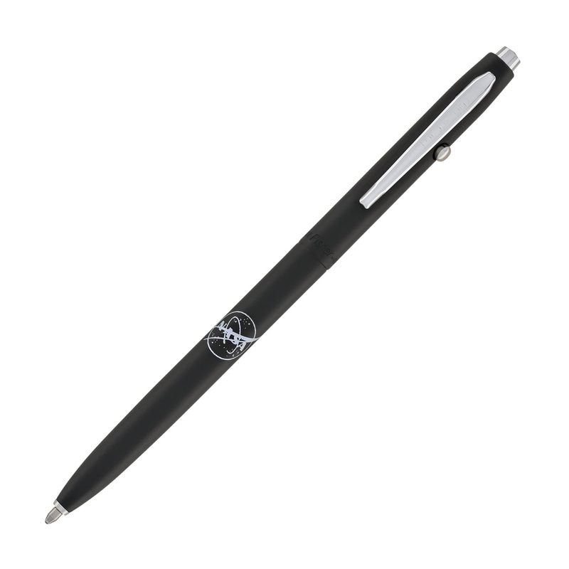 Fisher Space Pen Shuttle Ballpoint Pen in Matte Black with NASA Meatball Logo