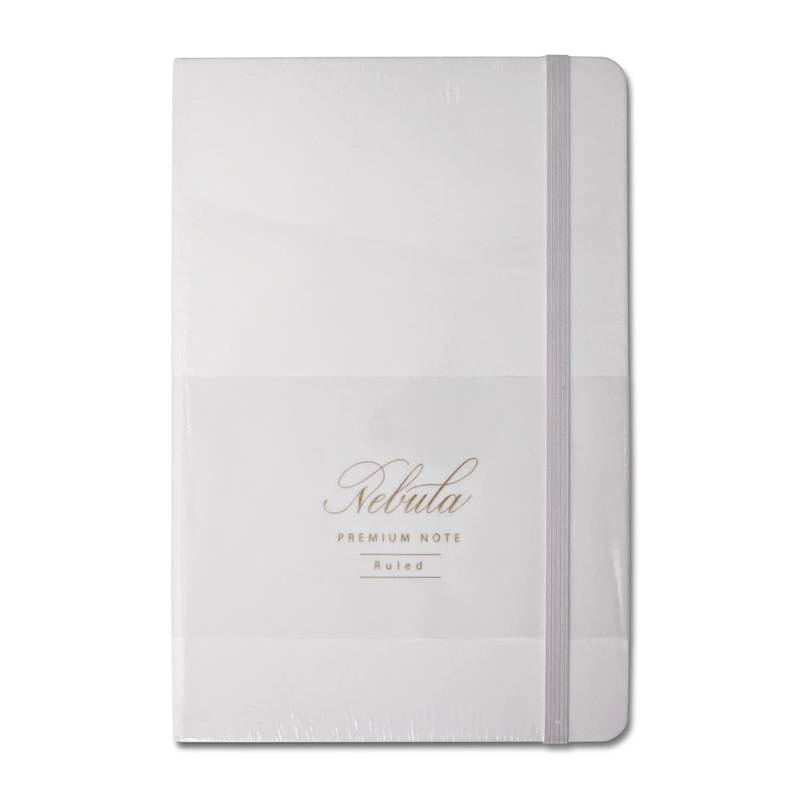 Nebula by Colorverse A5 Notebook in Snow White - Plain