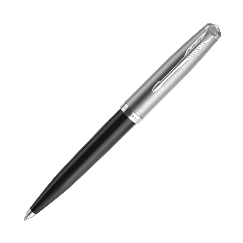 Parker 51 Ballpoint Pen in Black with Chrome Trim