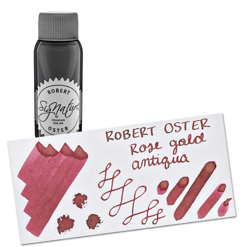 Robert Oster Shake N Shimmy Bottled Ink in Rose Gold Antiqua - 50 mL