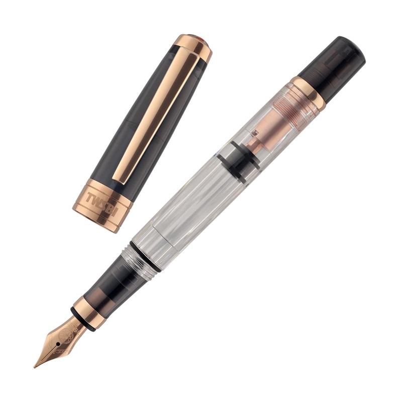 TWSBI Diamond Fountain Pen in Smoke Rose Gold II