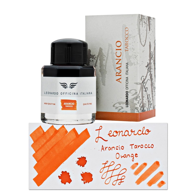 Leonardo Officina Bottled Ink in Arancio Tarocco Orange - 40 mL