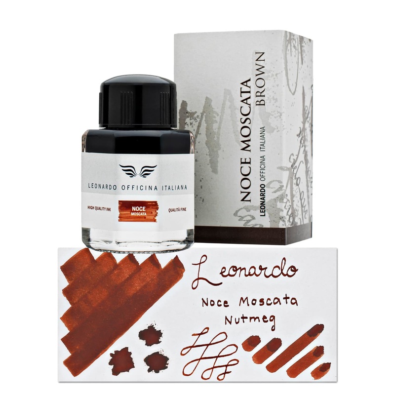 Leonardo Officina Bottled Ink in Noce Moscata Nutmeg - 40 mL