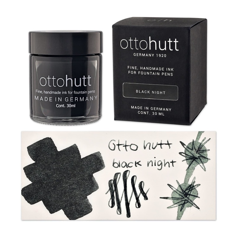 Otto Hutt Bottled Ink in Black Night - 30mL