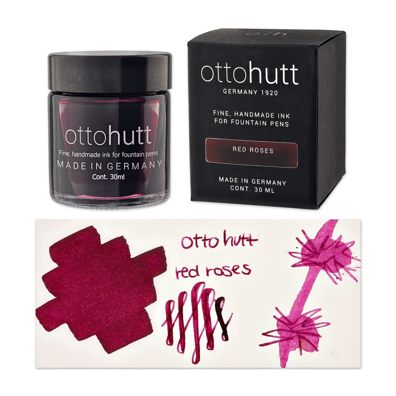 Otto Hutt Bottled Ink in Red Roses - 30mL