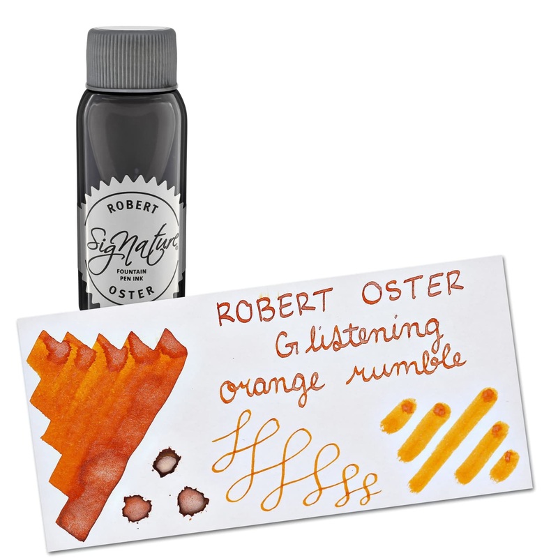 Robert Oster Shake N Shimmy Bottled Ink in Glistening Orange Rumble - 50mL
