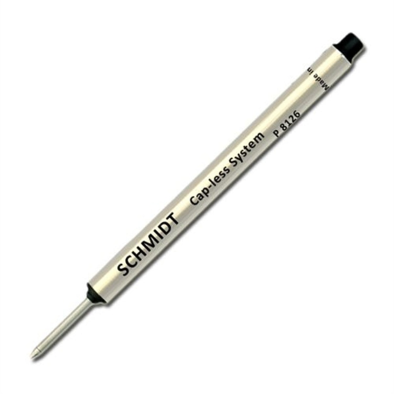 Schmidt Short P8126 Capless Rollerball Refill in Black - Fine Point by Monteverde