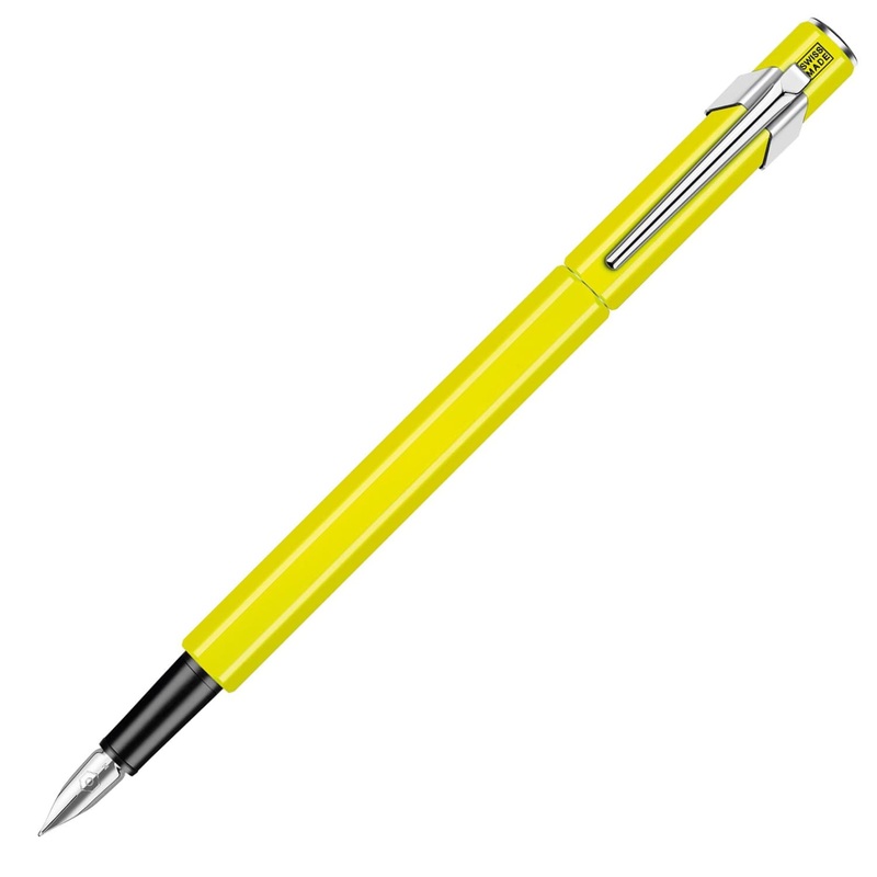 Caran d'Ache 849 Fountain Pen in Fluorescent Yellow