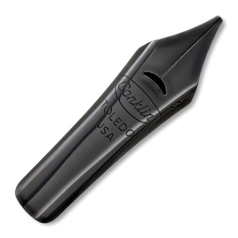 Conklin Replacement Fountain Pen Nibs in Black Stainless Steel - Stub Point