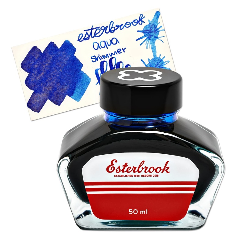 Esterbrook Bottled Ink in Shimmer Aqua - 50mL
