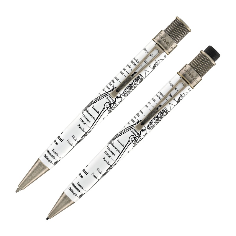 Retro 51 Tornado Dr. Gray Rollerball Pen & 1.15mm Mechanical Pencil Set