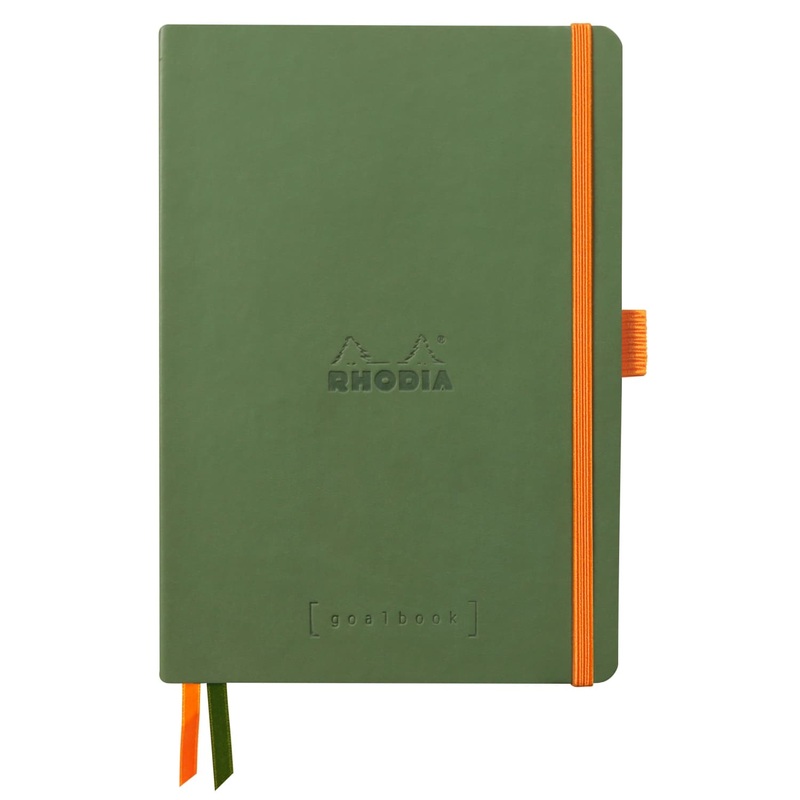 Rhodia Goalbook A5 Dot Grid Notebook in Sage - 5.75 x 8.25