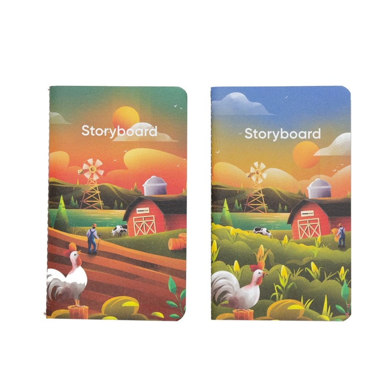 Endless Storyboard The Farm Edition Pocket Notebook with 64 Pages - Dot Grid