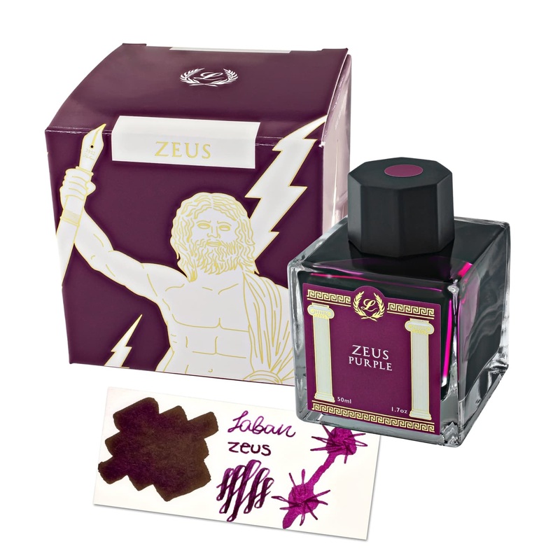 Laban Greek Mythology Bottled Ink in Zeus Dark Purple - 50ml