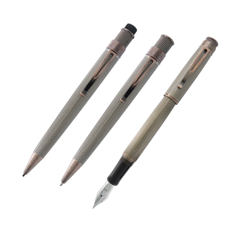 Retro 51 Tornado Douglass Pen Set - Rollerball, Mechanical Pencil & Fountain Pen