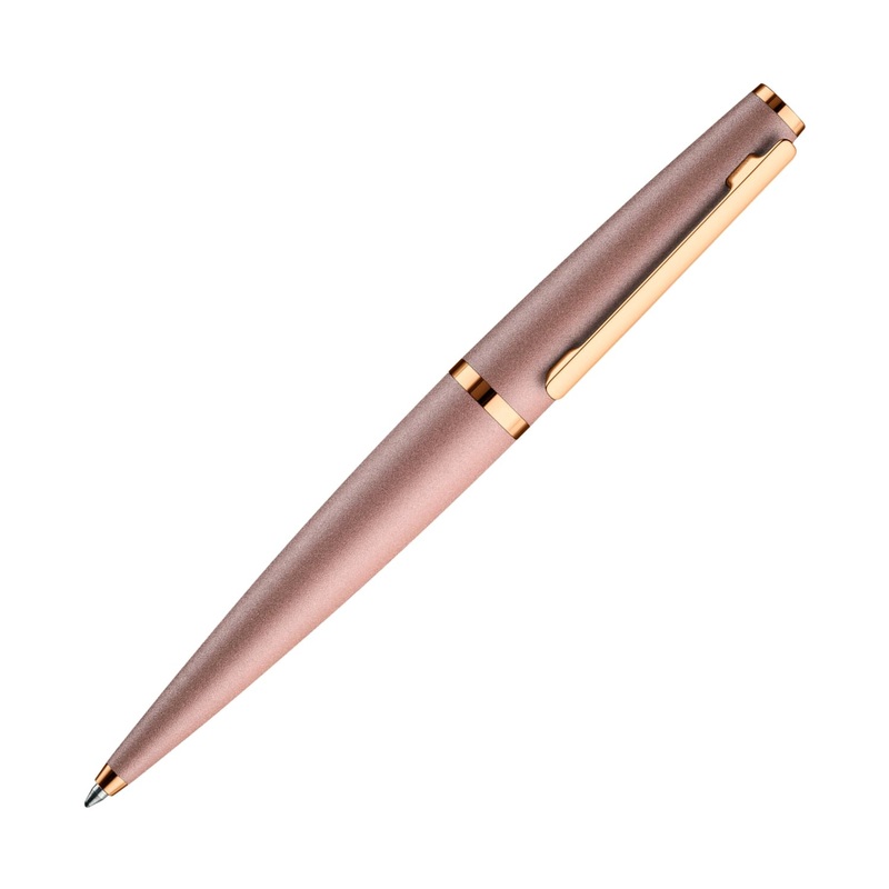 Otto Hutt Design 06 Ballpoint Pen in Seashell Pink with Rosegold Trim
