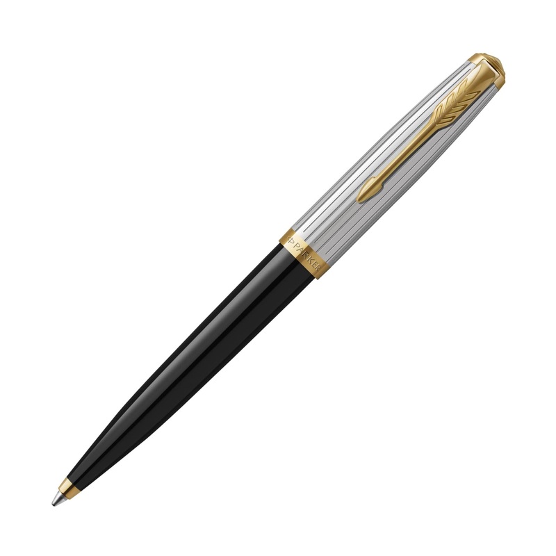 Parker 51 Premium Ballpoint Pen in Black with Gold Trim