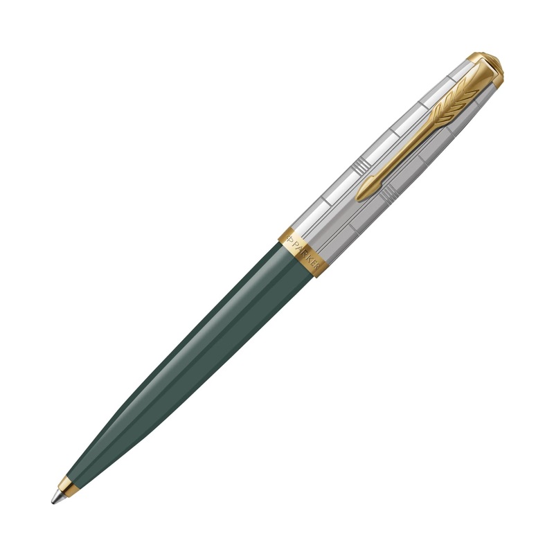 Parker 51 Premium Ballpoint Pen in Forest Green with Gold Trim