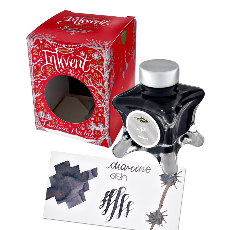 Diamine Inkvent Red Edition Standard Bottled Ink in Ash - 50 mL