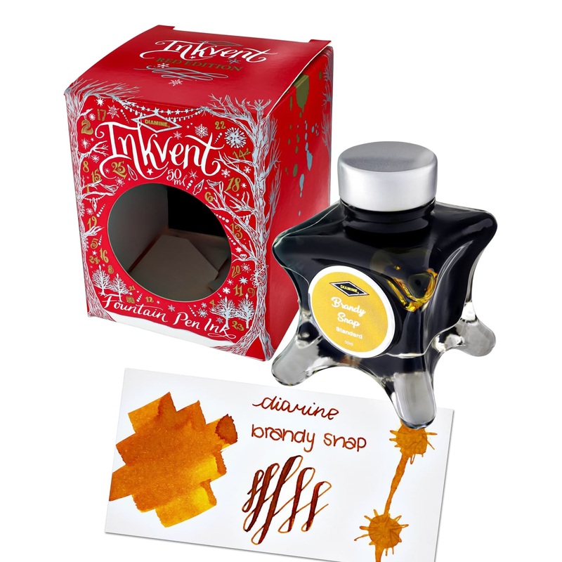 Diamine Inkvent Red Edition Standard Bottled Ink in Brandy Snap - 50 mL