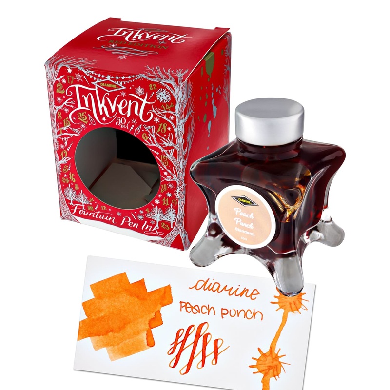 Diamine Inkvent Red Edition Standard Bottled Ink in Peach Punch - 50 mL