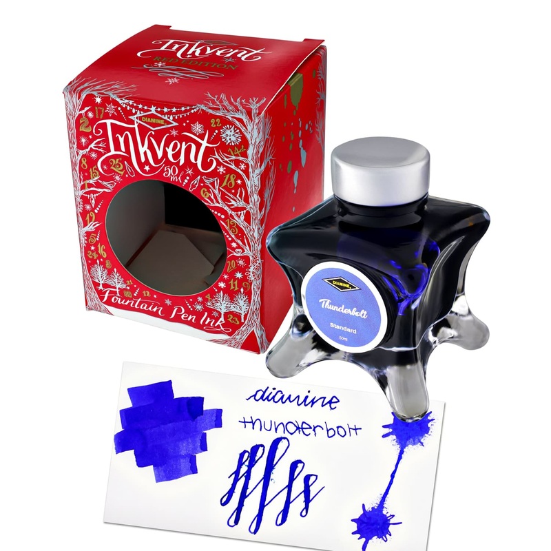 Diamine Inkvent Red Edition Standard Bottled Ink in Thunderbolt - 50 mL