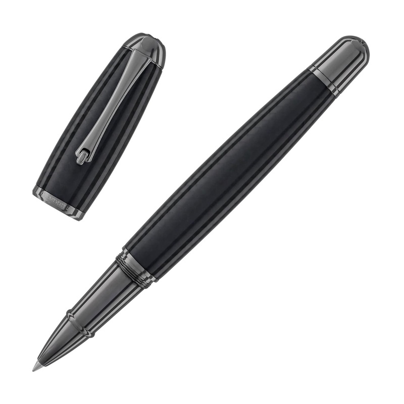 Monteverde Super Mega Rollerball Pen in Carbon Fiber with Gunmetal Trim